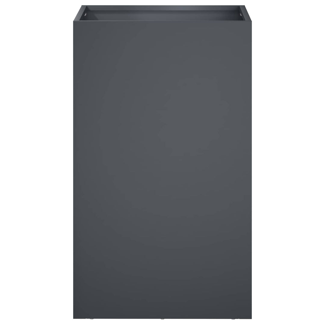 Trädgårdsplanterare Antracit 30 X 30 X 50 Cm Kallvalsat Stål