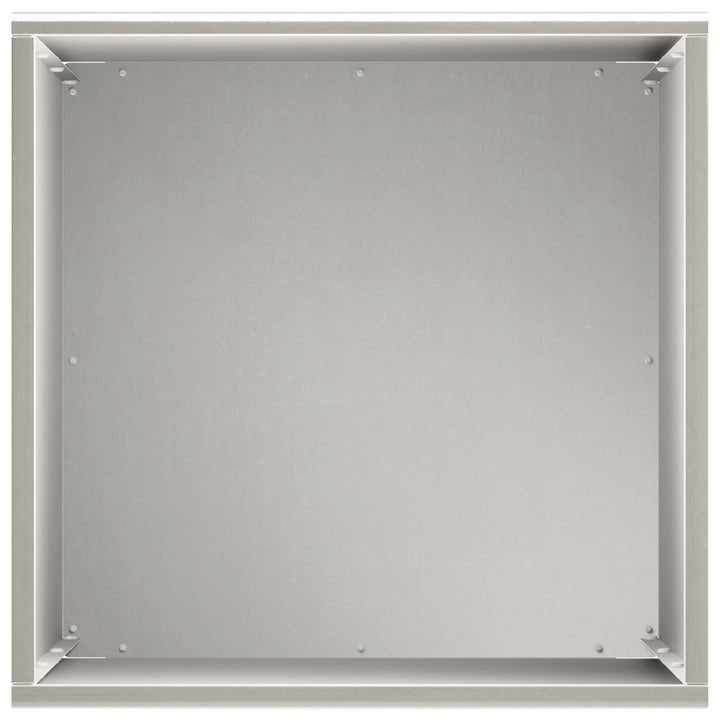 Trädgårdsplanterare 2 St Silver 30 X 30 X 50 Cm Rostfritt Stål