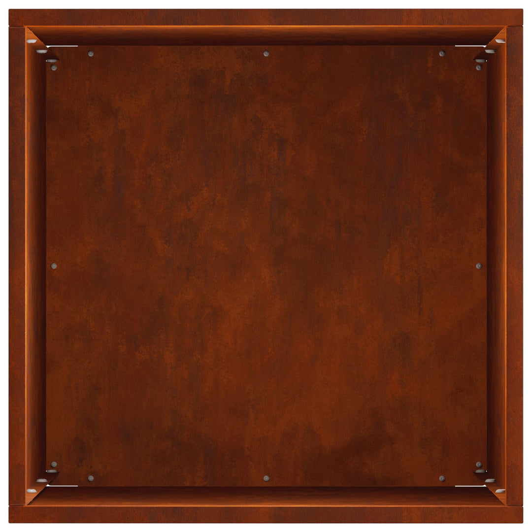 Trädgårdsplanterare 2 St Rostig 30 X 30 X 50 Cm