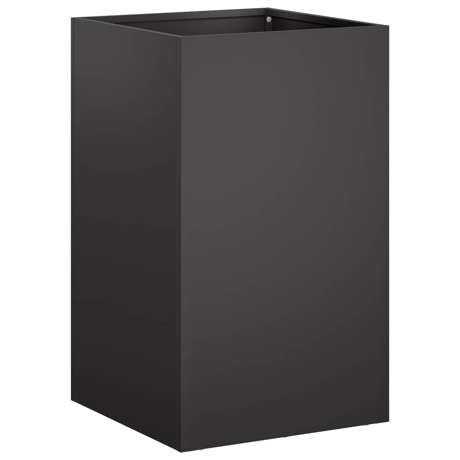 Trädgårdsplanterare Svart 40 X 40 X 50 Cm Kallvalsat Stål