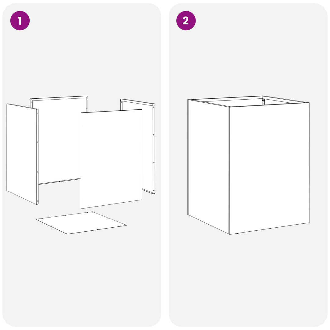Trädgårdsplanterare Antracit 40 X 40 X 50 Cm Kallvalsat Stål