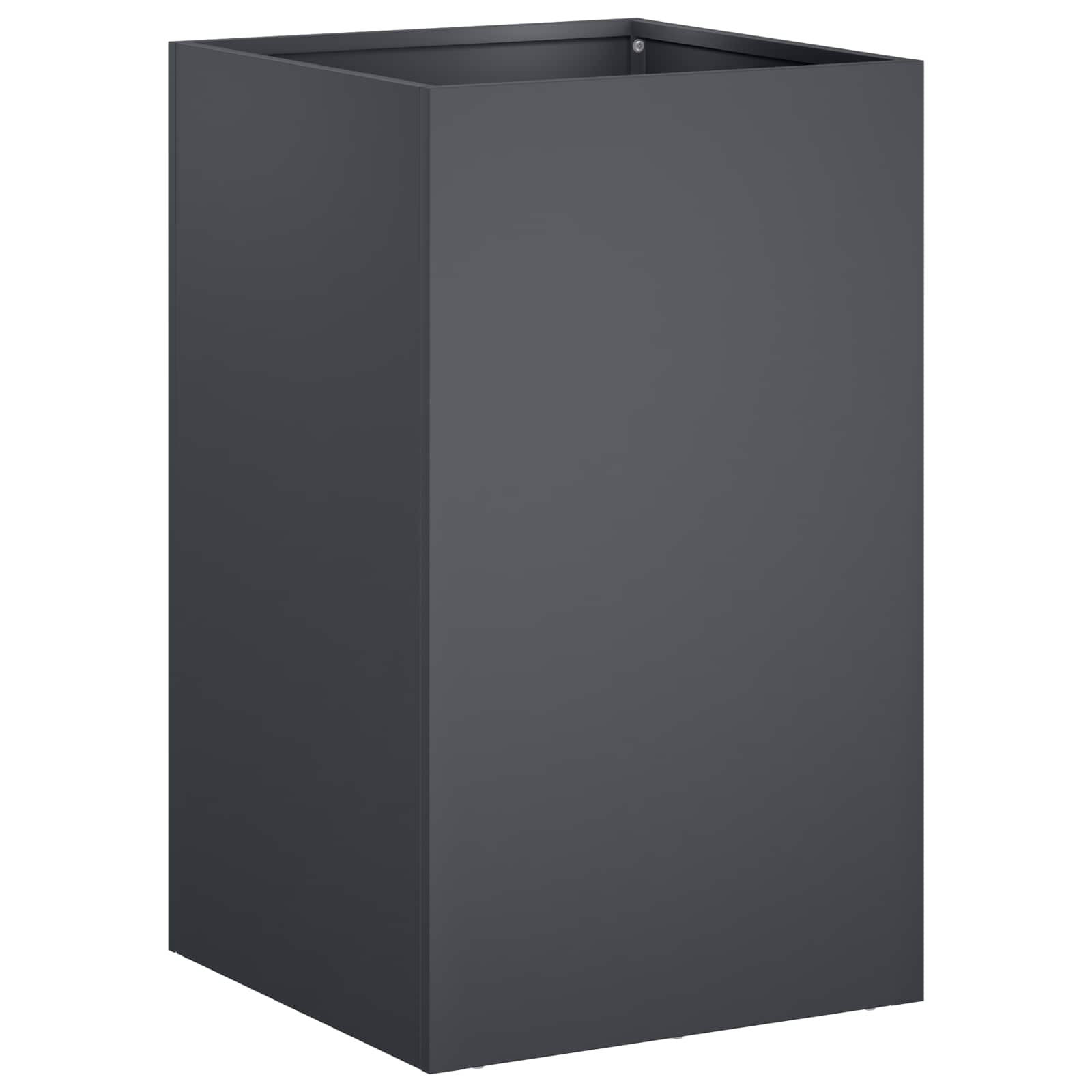 Trädgårdsplanterare Antracit 40 X 40 X 50 Cm Kallvalsat Stål