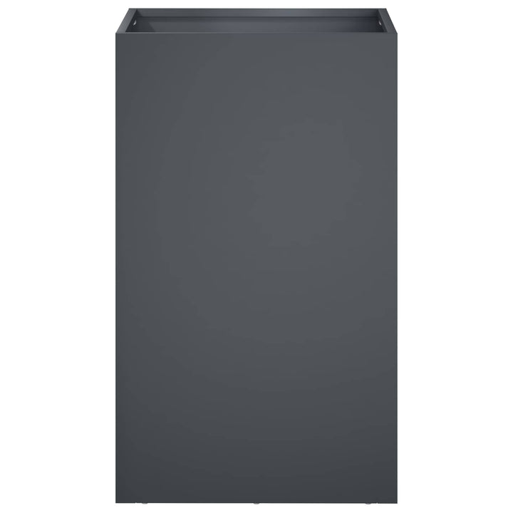 Trädgårdsplanterare Antracit 40 X 40 X 50 Cm Kallvalsat Stål