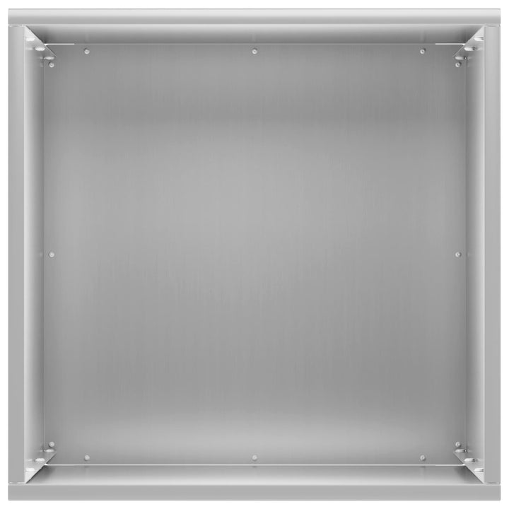 Trädgårdsplanterare 2 St Silver 40 X 40 X 50 Cm