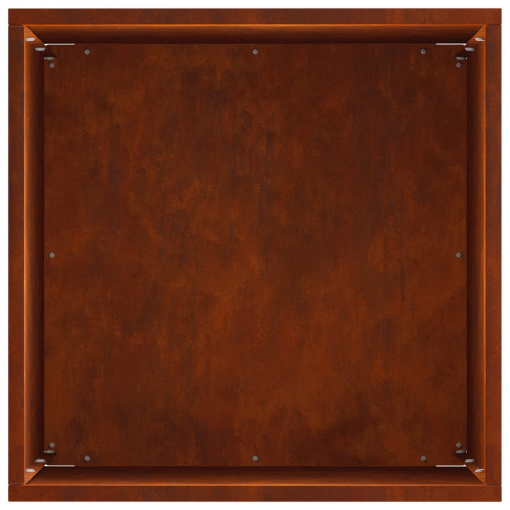Trädgårdsplanterare Rostig 40 X 40 X 50 Cm Väderbeständig Stål