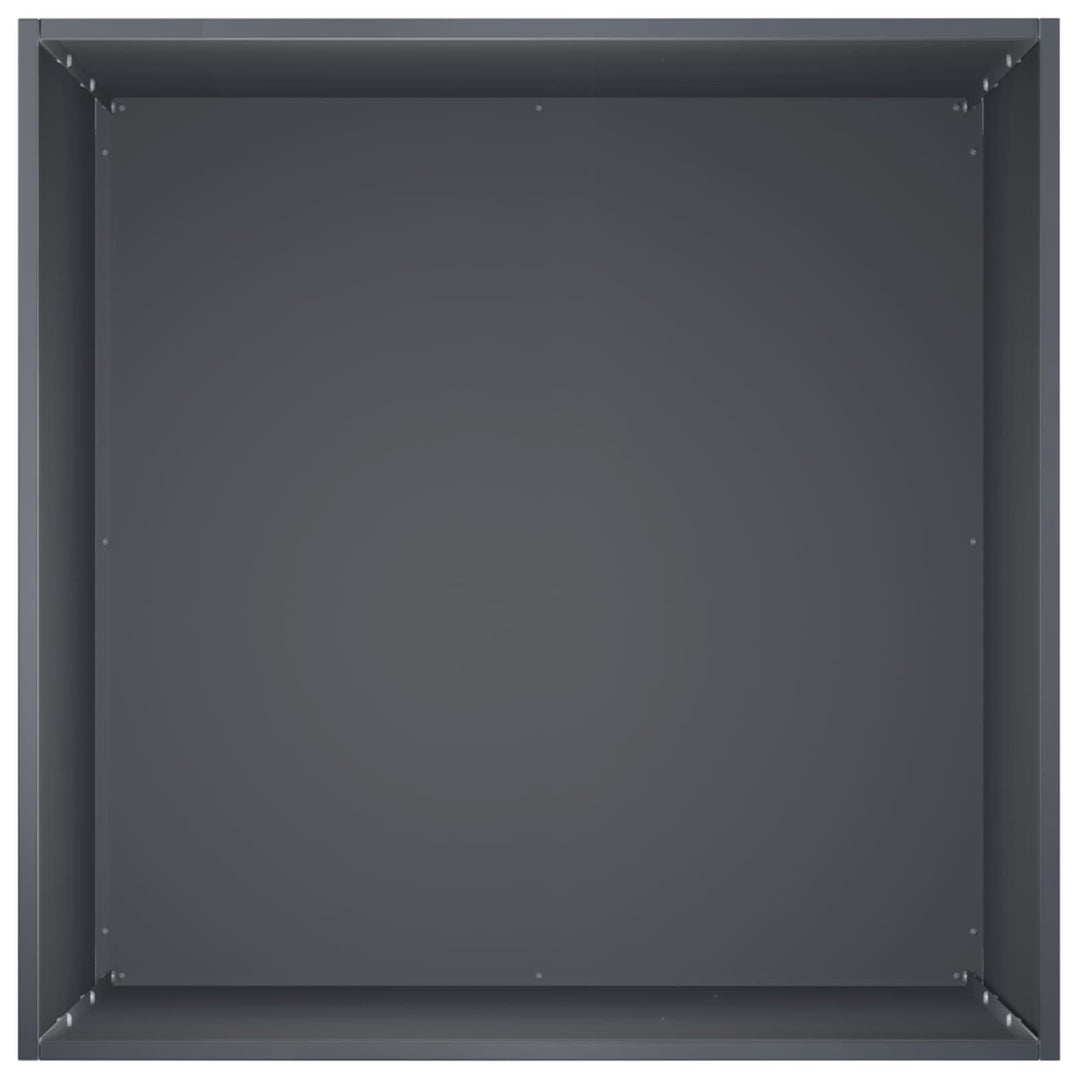 Trädgårdsplanterare Antracit 40 X 40 X 75 Cm Kallvalsat Stål