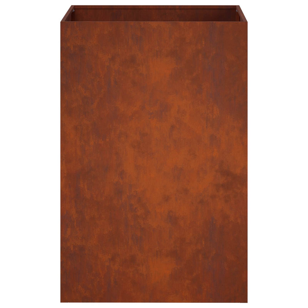 Trädgårdsplanterare Rostig 40 X 40 X 75 Cm Väderbeständig Stål