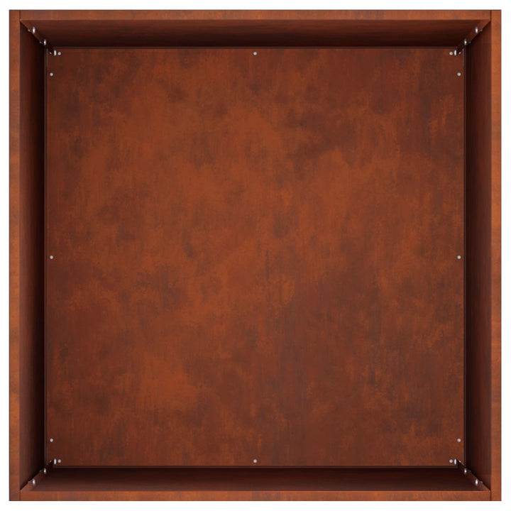 Trädgårdsplanterare 2 St Rostig 40 X 40 X 75 Cm