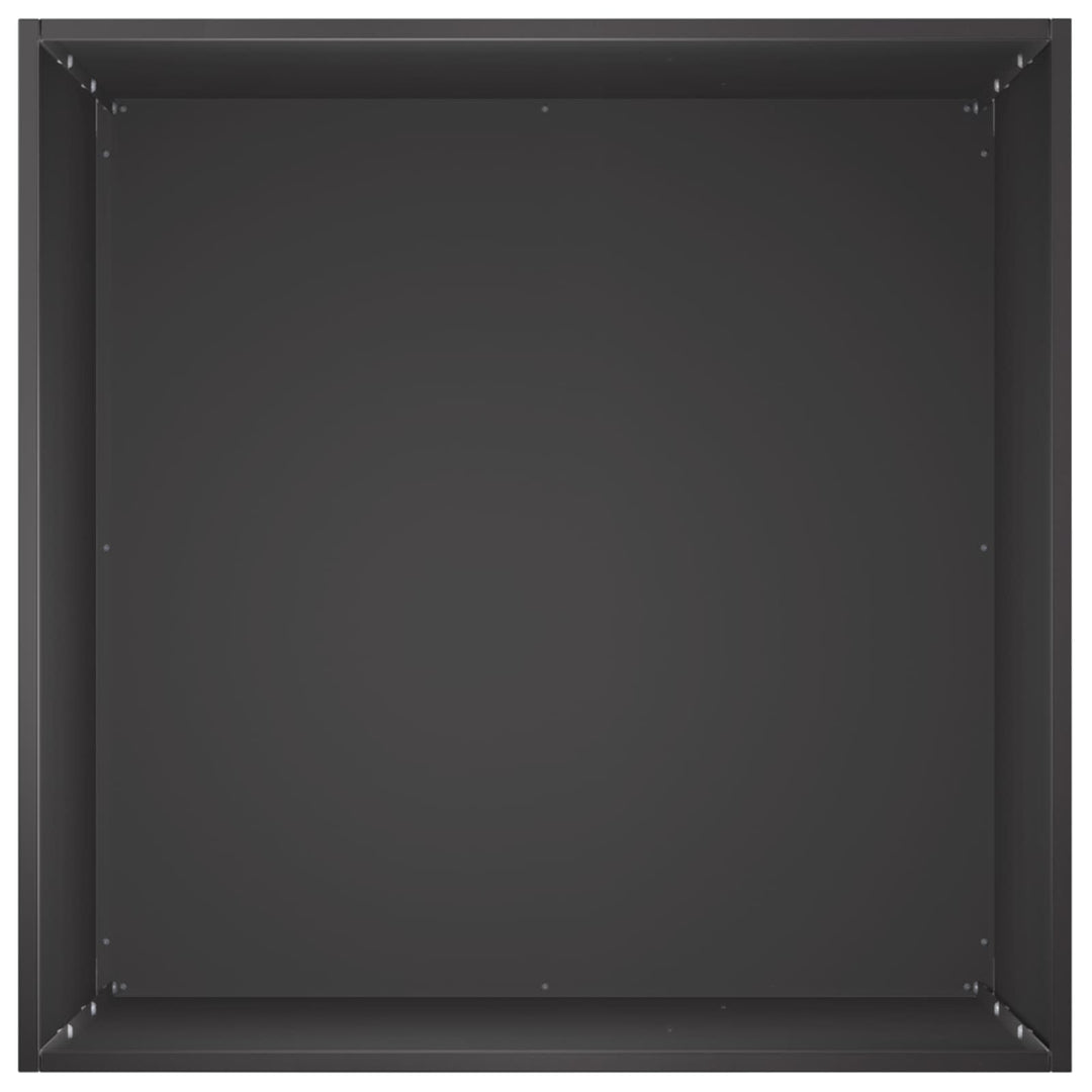 Trädgårdsplanterare Svart 50 X 50 X 75 Cm Kallvalsat Stål