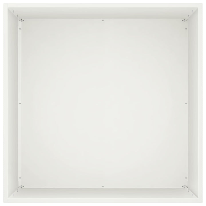 Trädgårdsplanterare 2 St Vit 50 X 50 X 75 Cm Kallvalsat Stål