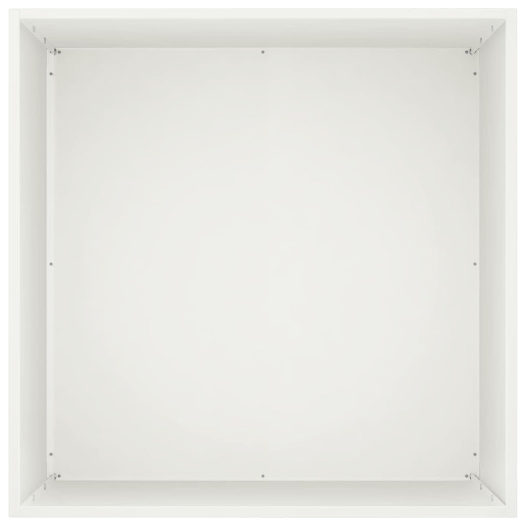 Trädgårdsplanterare 2 St Vit 50 X 50 X 75 Cm Kallvalsat Stål