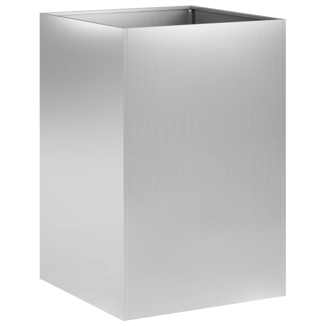 Trädgårdsplanterare 2 St Silver 50 X 50 X 75 Cm