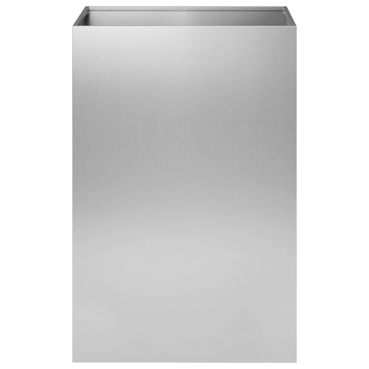 Trädgårdsplanterare 2 St Silver 50 X 50 X 75 Cm