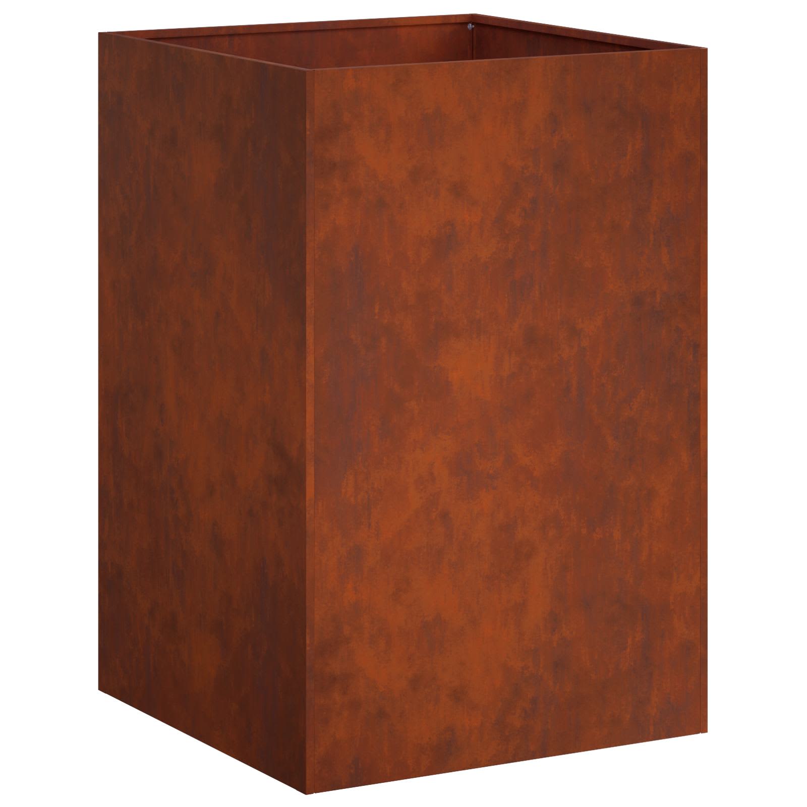 Trädgårdsplanterare Rostig 50 X 50 X 75 Cm Väderbeständig Stål