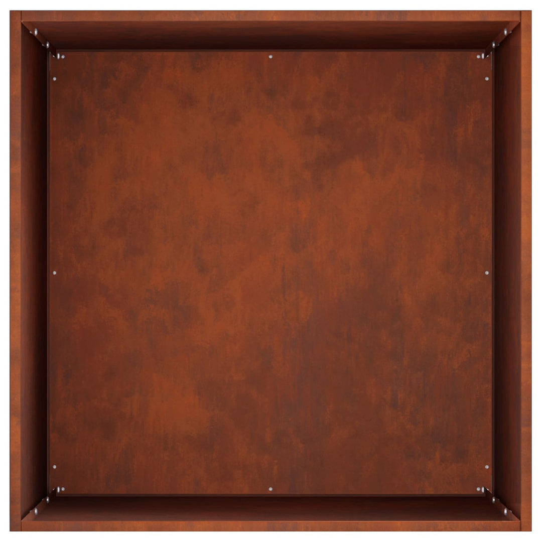 Trädgårdsplanterare 2 St Rostig 50 X 50 X 75 Cm