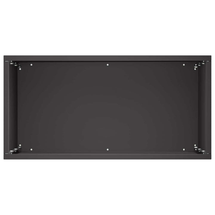 Trädgårdsplanterare 2 St Svart 40 X 20 X 40 Cm Kallvalsat Stål