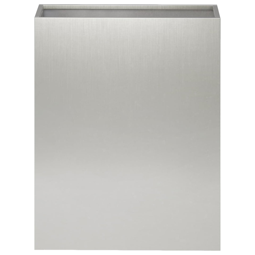 Trädgårdsplanterare 2 St Silver 40 X 20 X 40 Cm Rostfritt Stål
