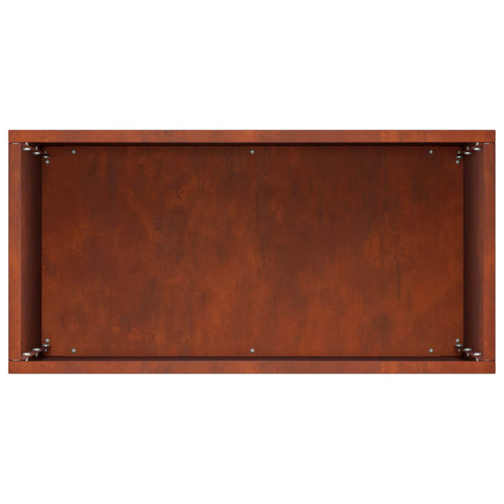 Trädgårdsplanterare Rostig 40 X 20 X 40 Cm Väderbeständig Stål