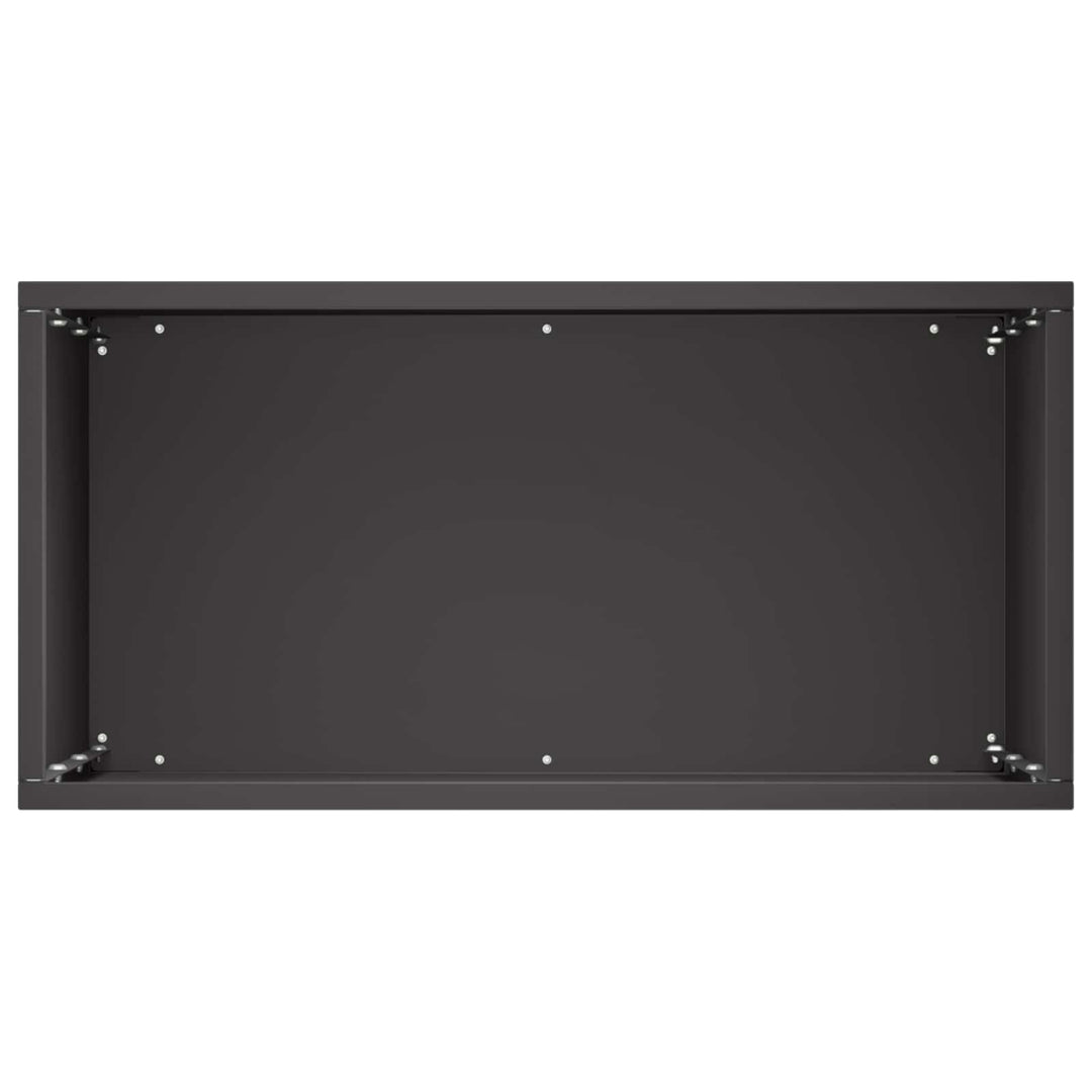 Trädgårdsplanterare Svart 40 X 20 X 50 Cm Kallvalsat Stål