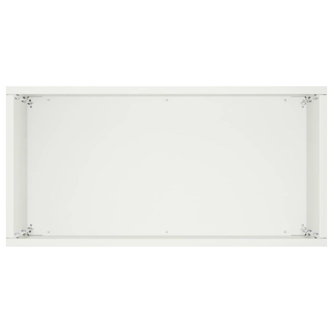 Trädgårdsplanterare Vit 40 X 20 X 50 Cm Kallvalsat Stål