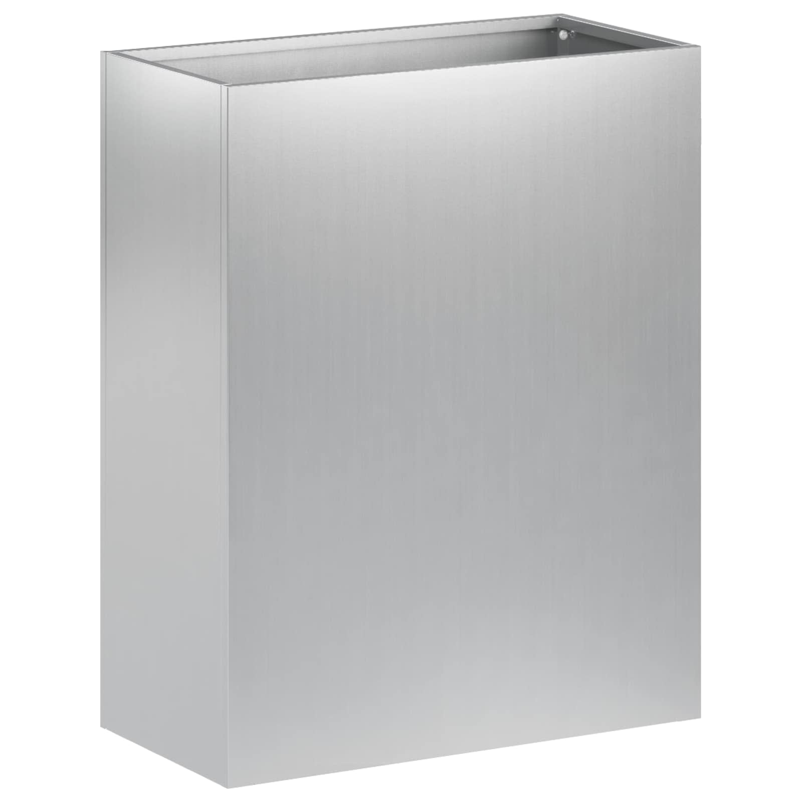 Trädgårdsplanterare Silver 40 X 20 X 50 Cm Galvaniserat Stål