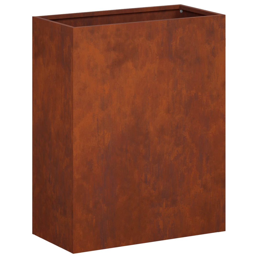 Trädgårdsplanterare Rostig 40 X 20 X 50 Cm Väderbeständig Stål