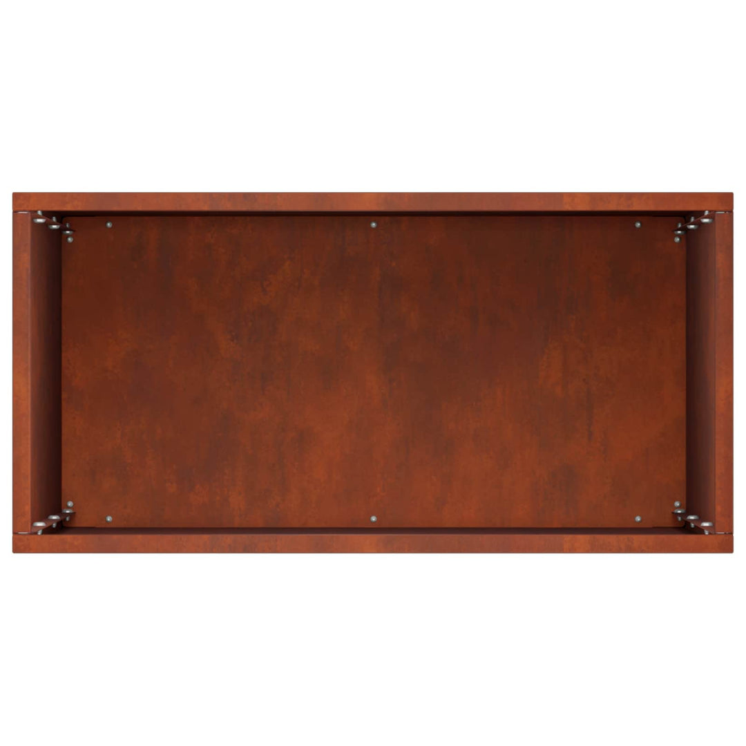 Trädgårdsplanterare Rostig 40 X 20 X 50 Cm Väderbeständig Stål