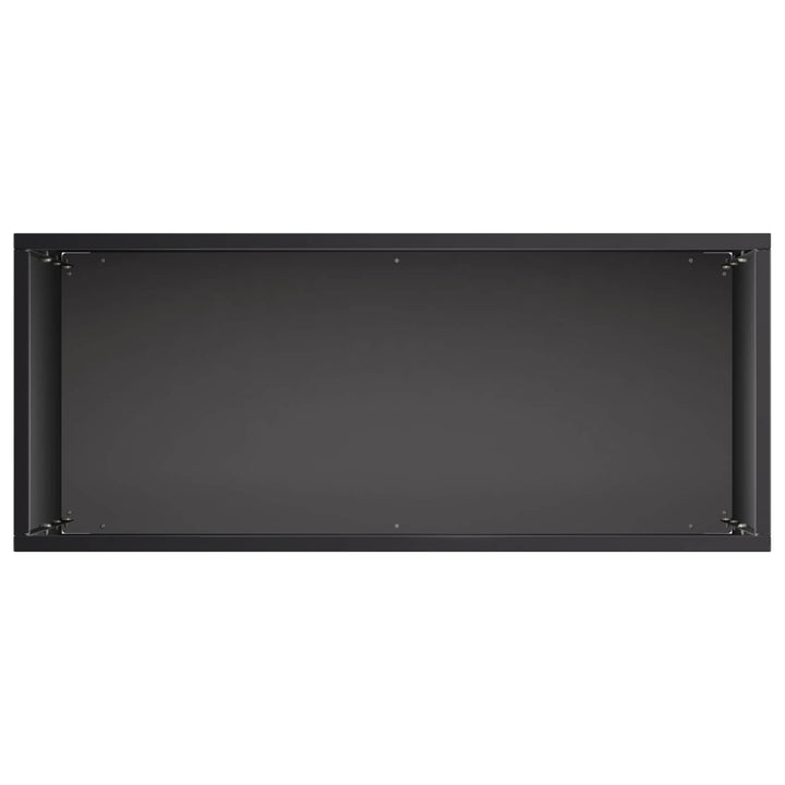 Trädgårdsplanterare 2 St Svart 40 X 20 X 75 Cm Kallvalsat Stål