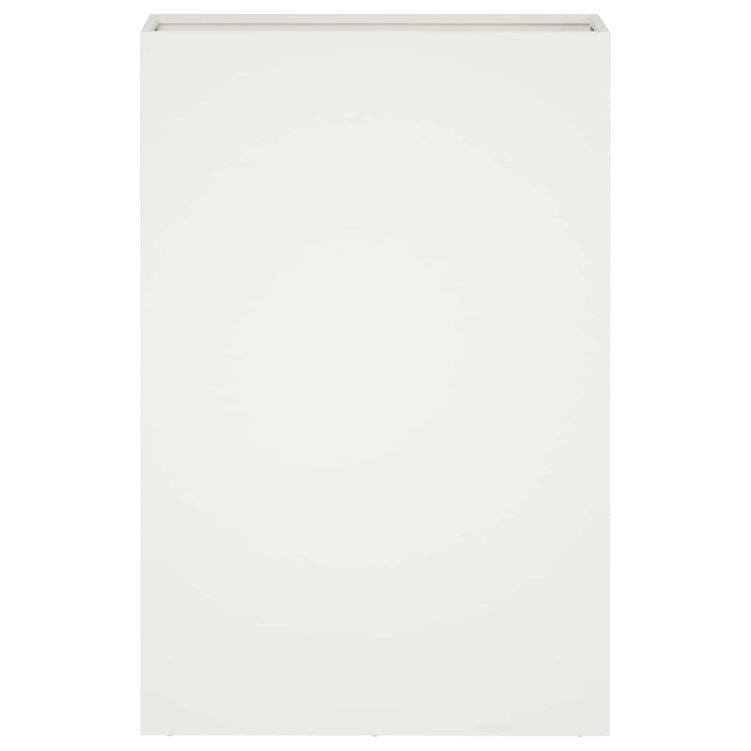 Trädgårdsplanterare Vit 40 X 20 X 75 Cm Kallvalsat Stål