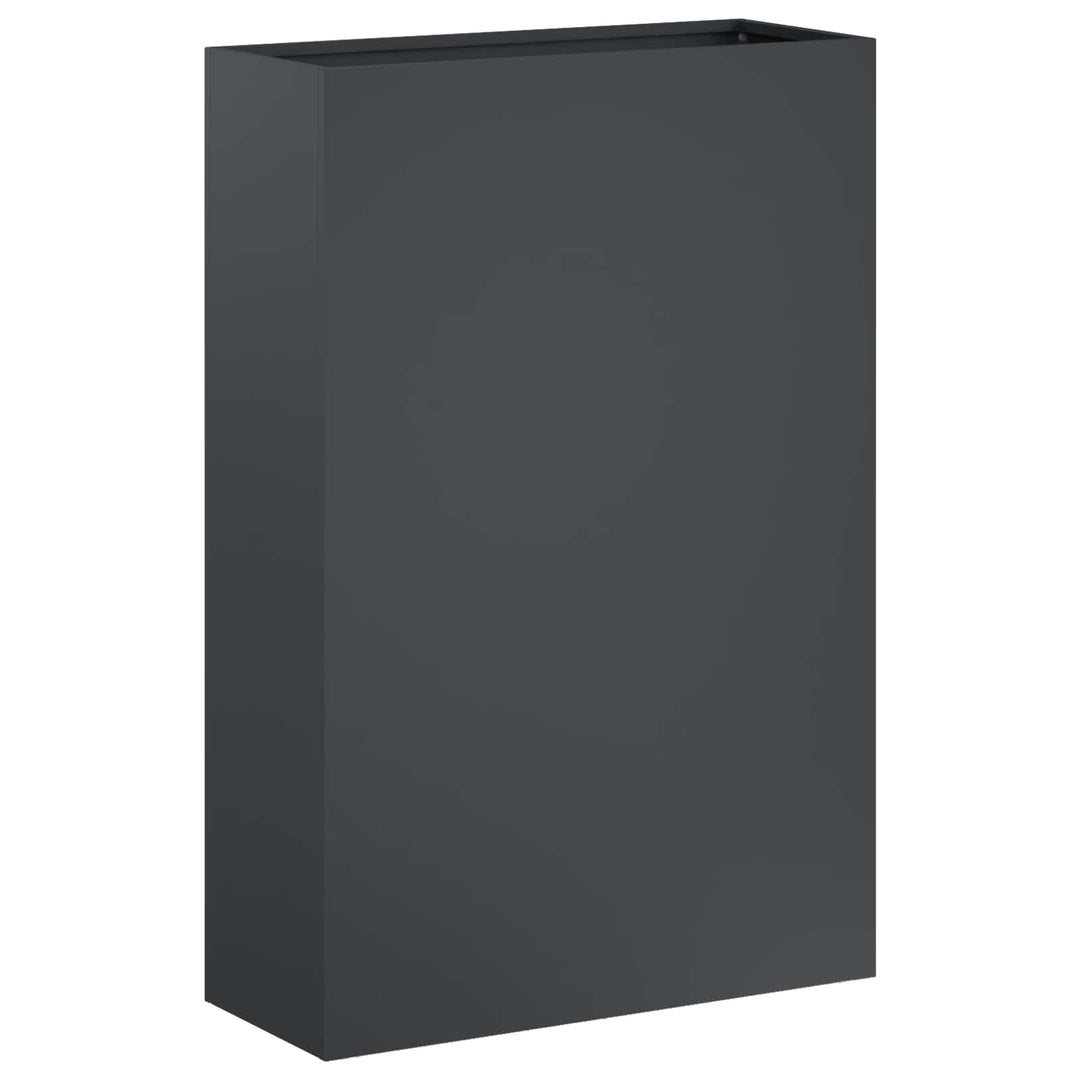 Trädgårdsplanterare Antracit 40 X 20 X 75 Cm Kallvalsat Stål