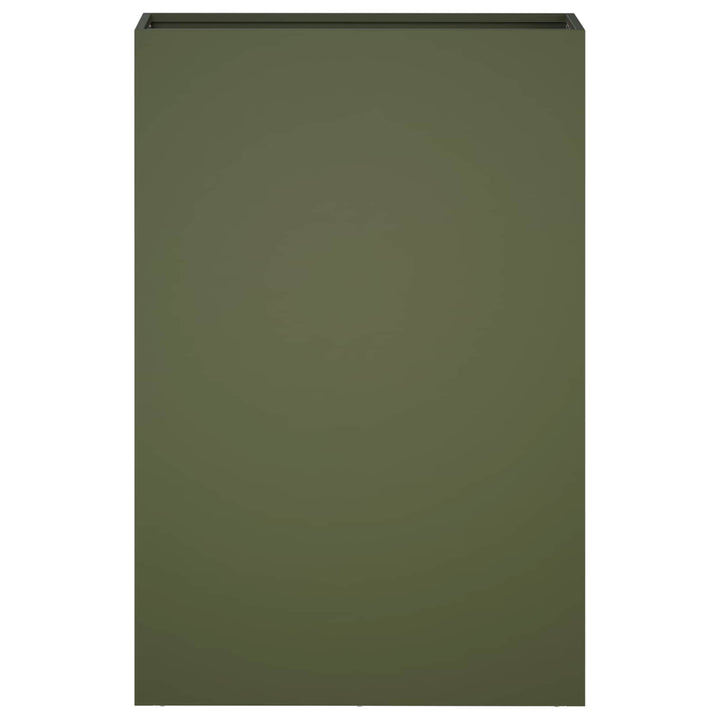 Trädgårdsplanterare 2 St Olivgrön 40 X 20 X 75 Cm
