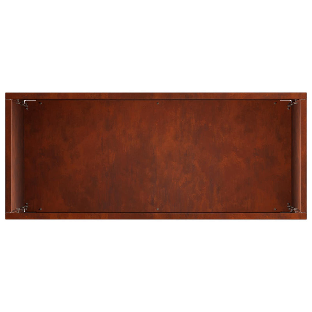 Trädgårdsplanterare 2 St Rostig 40 X 20 X 75 Cm