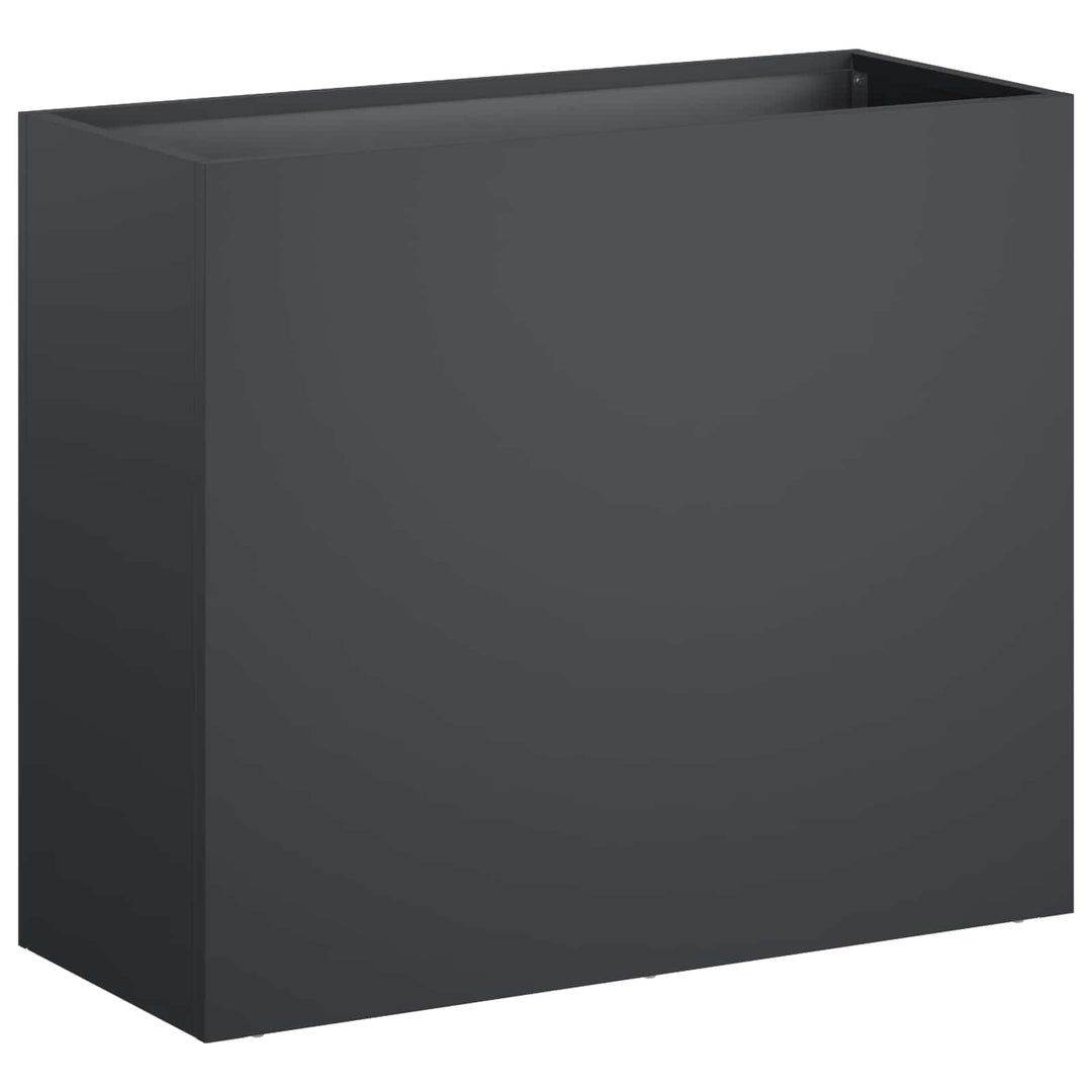 Trädgårdsplanterare Antracit 50 X 20 X 40 Cm Kallvalsat Stål