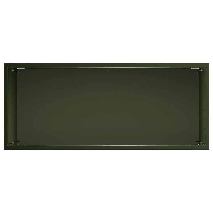 Trädgårdsplanterare Olivgrön 50 X 20 X 40 Cm Kallvalsat Stål