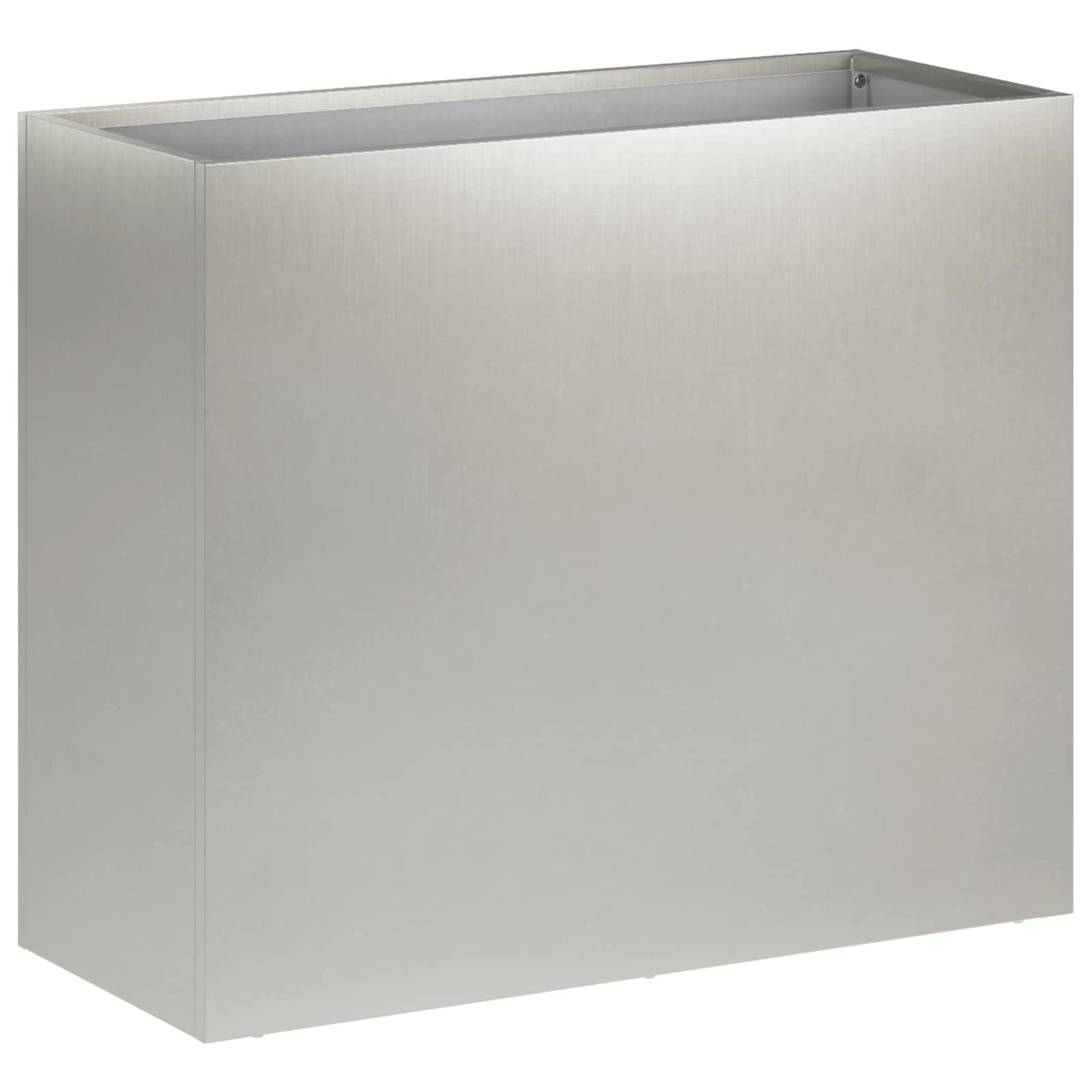 Trädgårdsplanterare Silver 50 X 20 X 40 Cm Rostfritt Stål