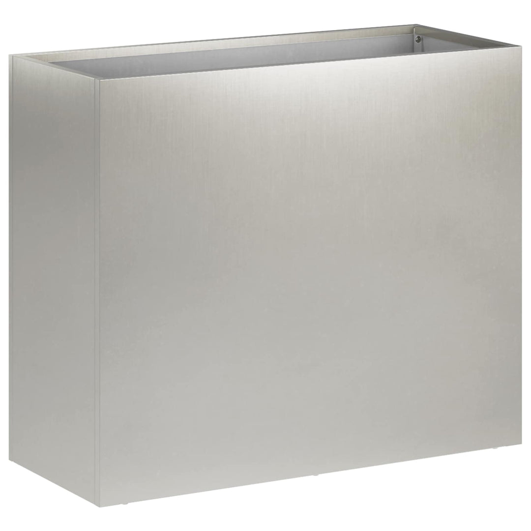 Trädgårdsplanterare Silver 50 X 20 X 40 Cm Rostfritt Stål