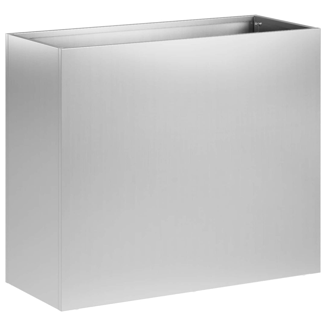 Trädgårdsplanterare 2 St Silver 50 X 20 X 40 Cm