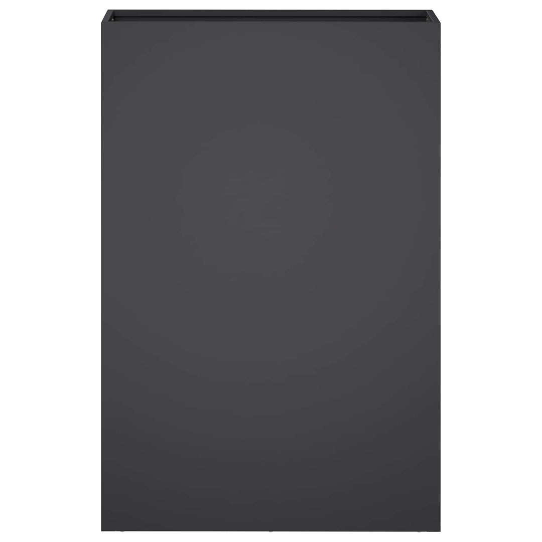 Trädgårdsplanterare Svart 50 X 20 X 75 Cm Kallvalsat Stål