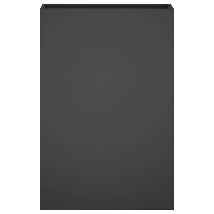 Trädgårdsplanterare 2 St Svart 50 X 20 X 75 Cm Kallvalsat Stål