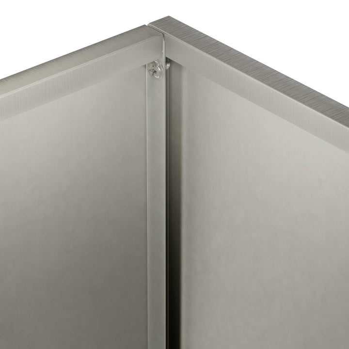 Trädgårdsplanterare Silver 50 X 20 X 75 Cm Rostfritt Stål