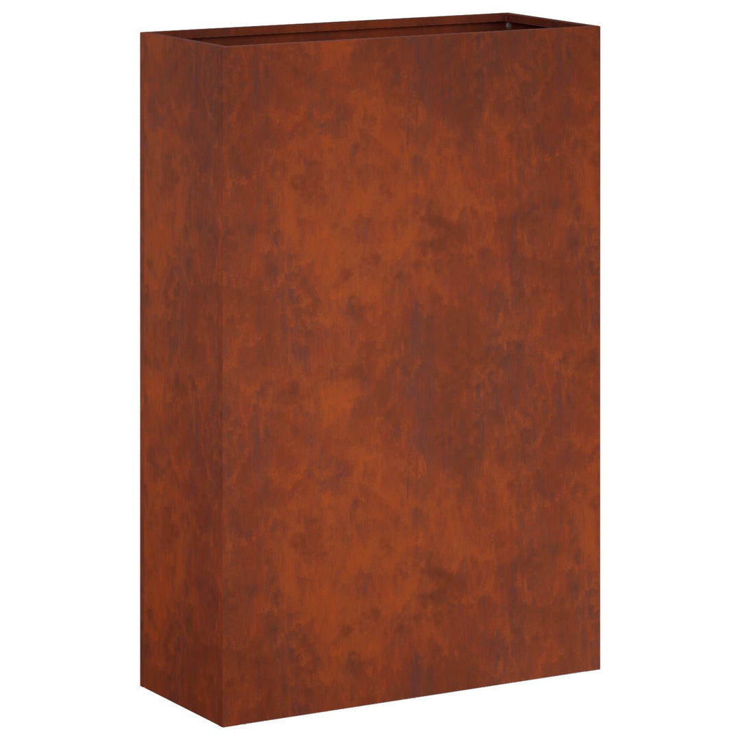 Trädgårdsplanterare 2 St Rostig 50 X 20 X 75 Cm