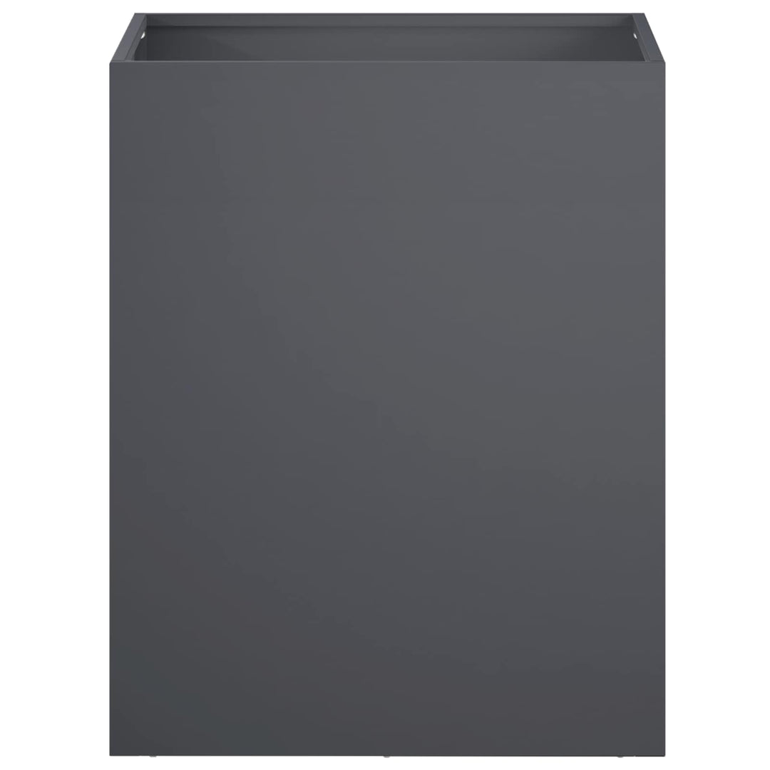 Trädgårdsplanterare Antracit 40 X 30 X 40 Cm Kallvalsat Stål