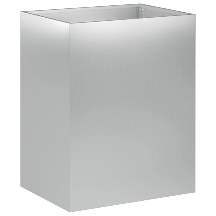 Trädgårdsplanterare Silver 40 X 30 X 40 Cm Galvaniserat Stål