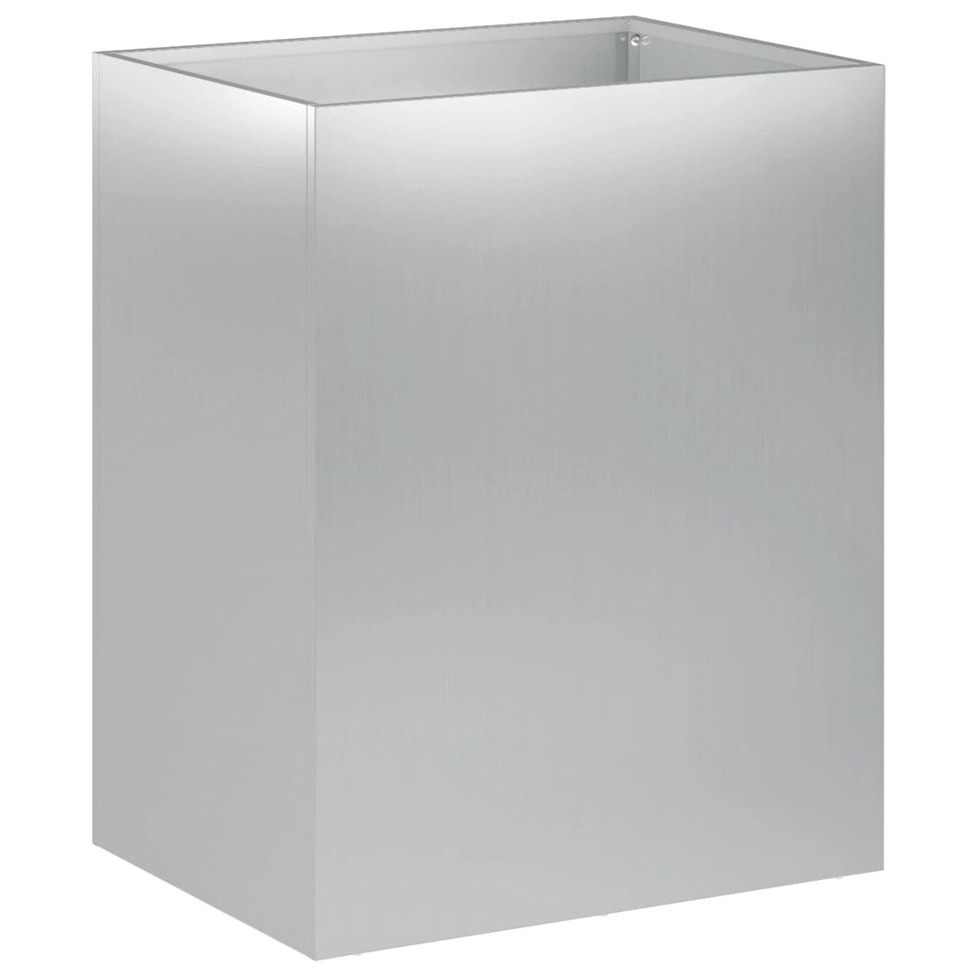 Trädgårdsplanterare 2 St Silver 40 X 30 X 40 Cm