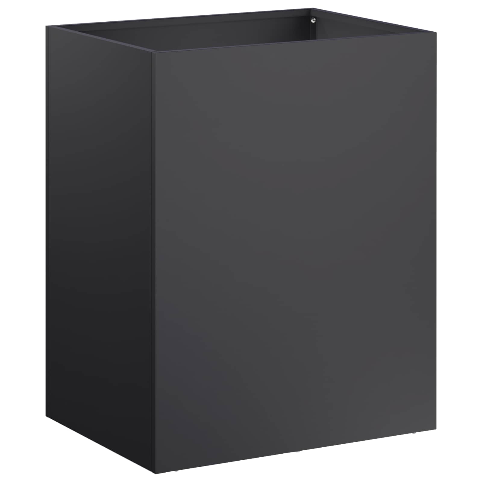 Trädgårdsplanterare Svart 40 X 30 X 50 Cm Kallvalsat Stål