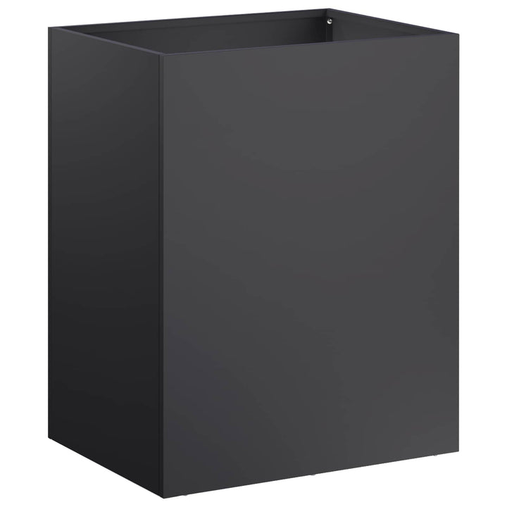 Trädgårdsplanterare 2 St Svart 40 X 30 X 50 Cm Kallvalsat Stål