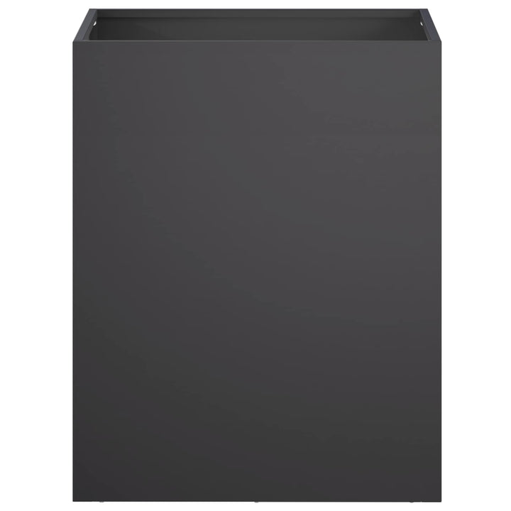 Trädgårdsplanterare 2 St Svart 40 X 30 X 50 Cm Kallvalsat Stål