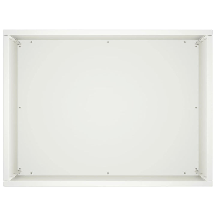 Trädgårdsplanterare 2 St Vit 40 X 30 X 50 Cm Kallvalsat Stål