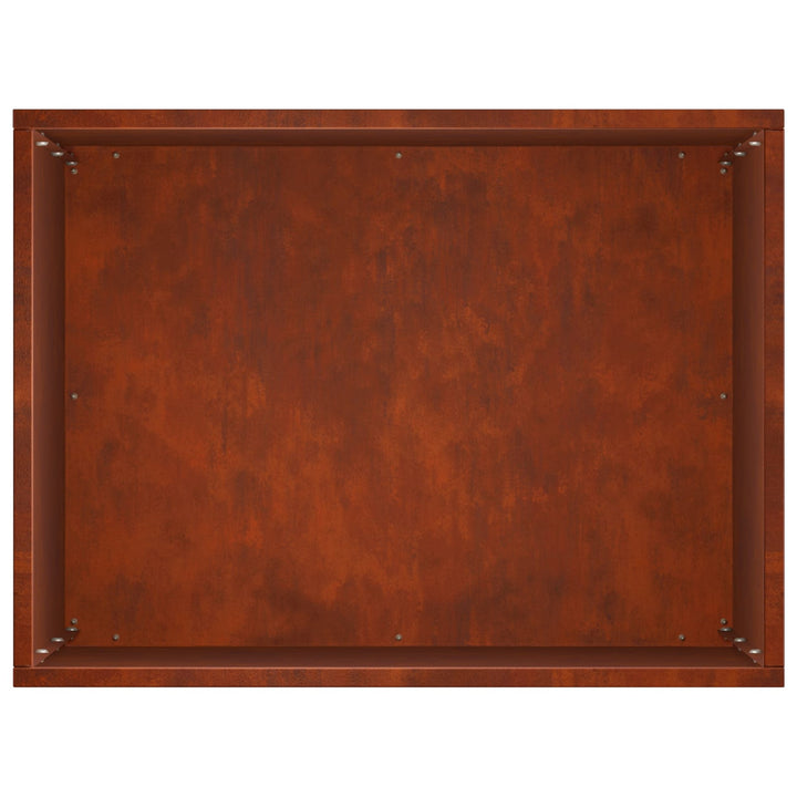 Trädgårdsplanterare 2 St Rostig 40 X 30 X 50 Cm