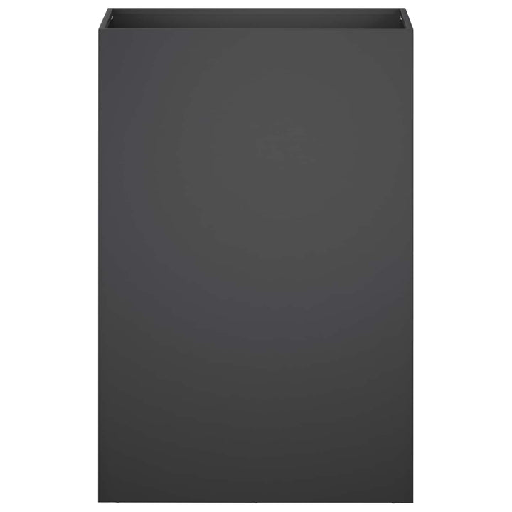 Trädgårdsplanterare Svart 40 X 30 X 75 Cm Kallvalsat Stål